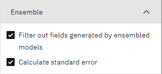 Ensemble options